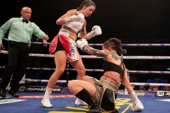 Eva Wahlstrom vs Terri Harper, WBC and IBO Super-Featherweight Bout , FlyDSA Arena in Sheffield. 
8th February 2020
Picture By Mark Robinson.