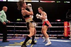 Eva Wahlstrom vs Terri Harper, WBC and IBO Super-Featherweight Bout , FlyDSA Arena in Sheffield. 
8th February 2020
Picture By Mark Robinson.