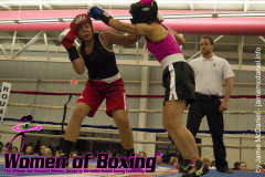 Domoniqe Barros delivers the hook on Rosie Torres